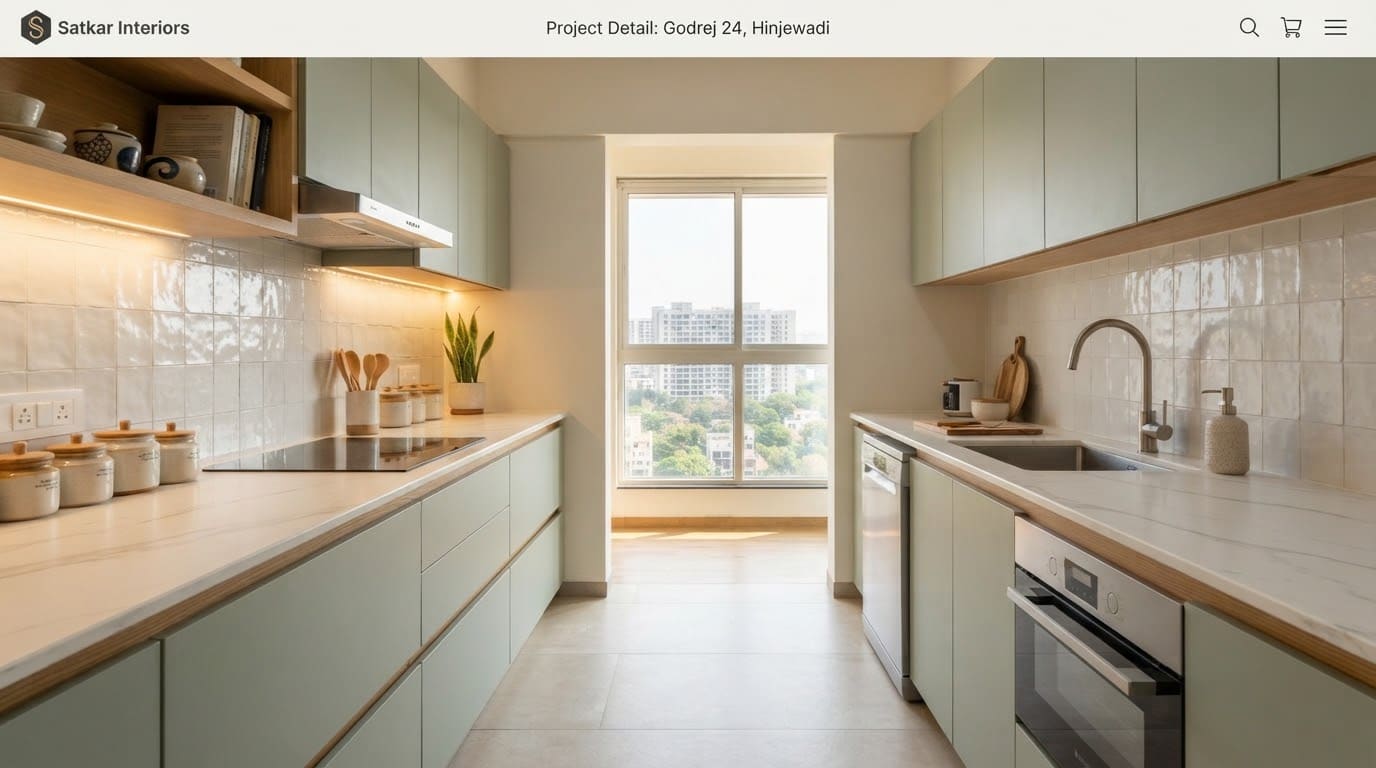 Modular Kitchen by Satkar Interiors